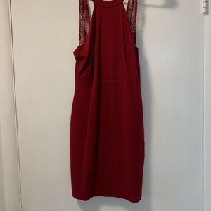 Burgundy formal dress. Size medium.